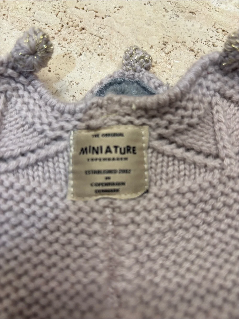 NWT Mini A Ture Knit Crown Headband - Light Taupe